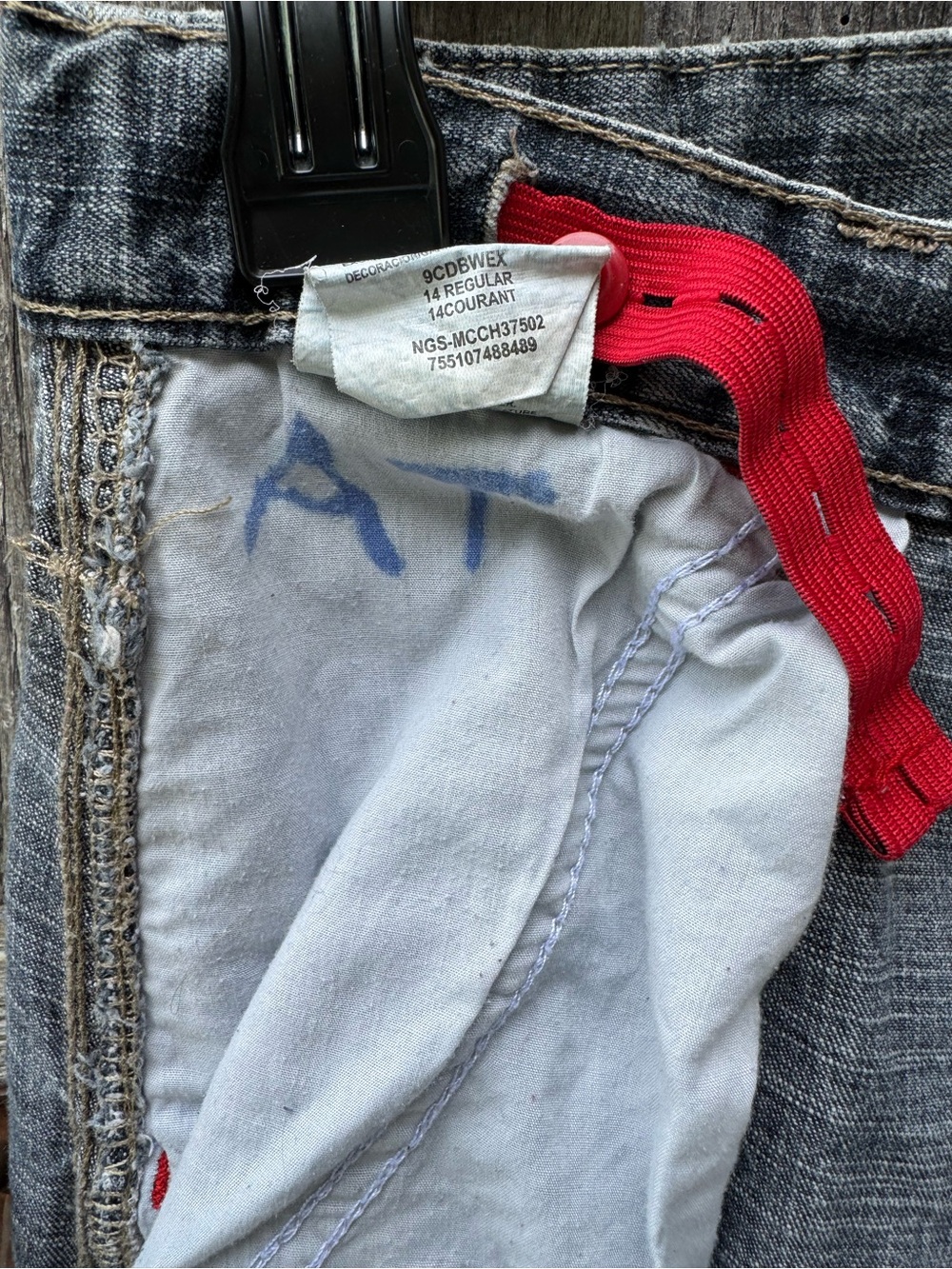 Wrangler Cargo Denim Pants Jeans with Flap Pockets youth boys size 14 regular - Picture 7 of 11